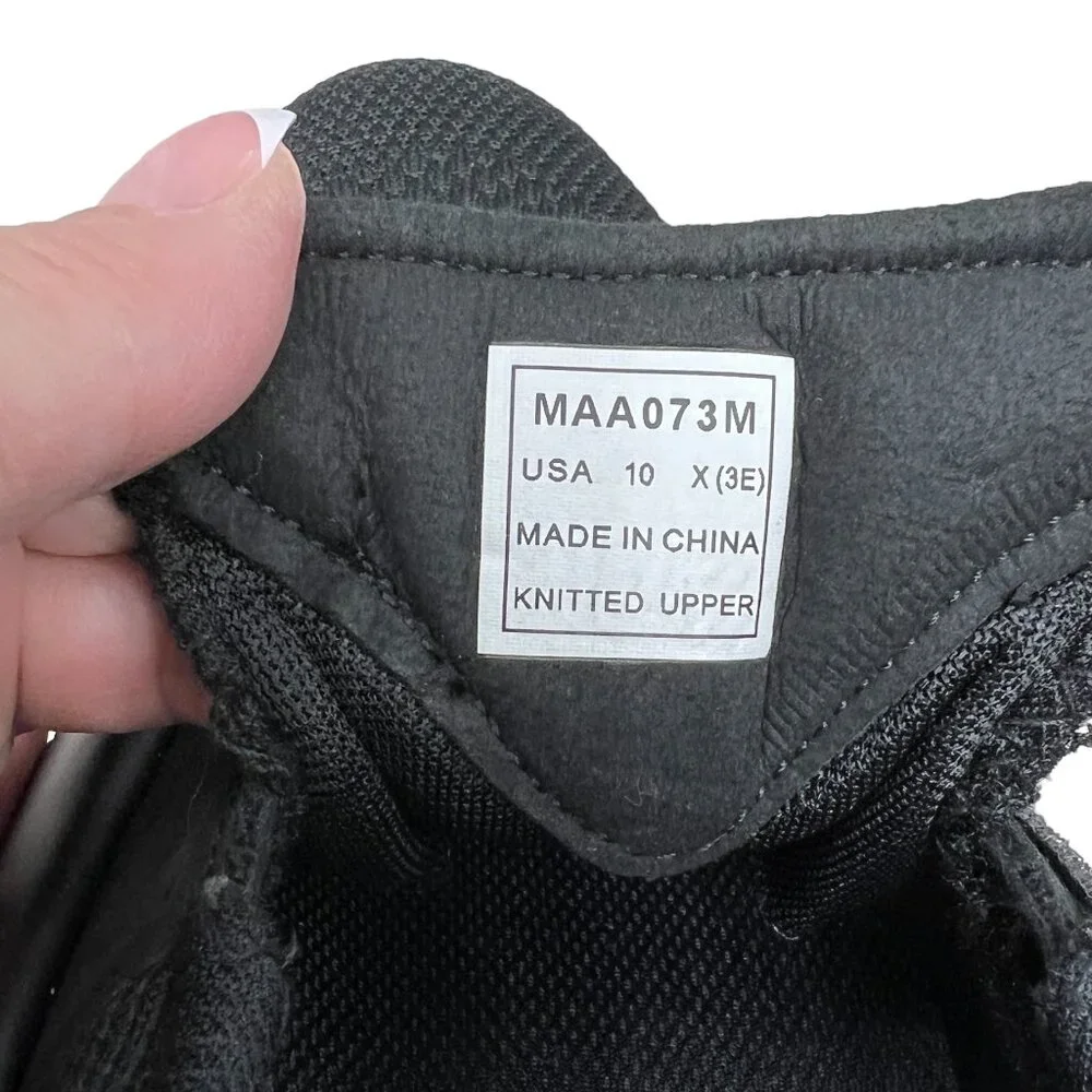 NWOT Propet Viator Knit Strap black men's sneaker size 10 - Picture 7 of 9